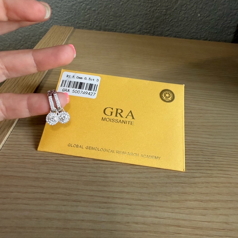 Elegant Silver Moissanite Ring